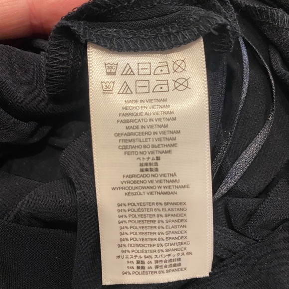 Michael Kors Navy Blue Shoulder Dress with Gold Zipper - Picture 7 of 7